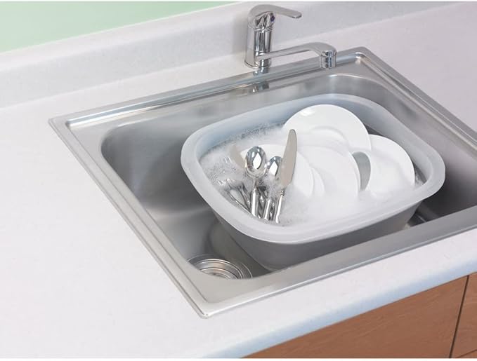 PrepWorks Collapsible Tub for Washing, Soaking, or Storage, 2.25 Gallons | Space-Saving, Foldable Utility Tub for Kitchen or Outdoor Usage, Ideal for Washing Dishes, Soaking, or Other Household Tasks - Image 2