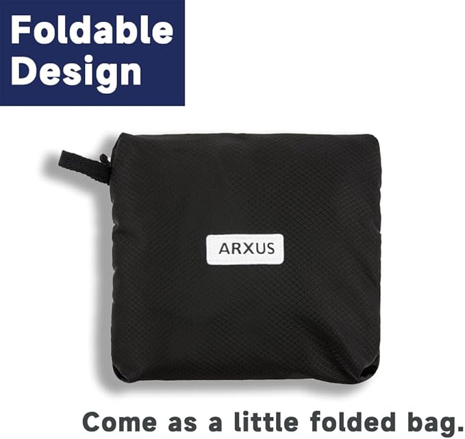 Carry On Travel Bag, Lightweight Foldable Packable Tote Bag 25L | Water Repellent, Expandable Travel Duffle with Luggage Sleeve and Shoulder Strap for Men Women - Image 5