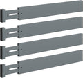 4 PCS Drawer Divider, 17"-22" Adjustable Bamboo Drawer Dividers Organizers, Expandable Separators for Kitchen, Clothes, Dressers, Home, Office, Gray by Unknown