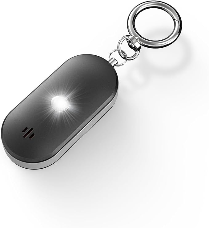 Personal Safety Alarm for Women, 130dB Rechargeable Keychain Alarm with Bluetooth SOS Alerts, Dual Speakers, Strobe Light, Low Battery Reminder, USB-C Emergency Siren for Travel (Black) by Fajocru