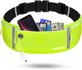 Running Belt for Women, Running Fanny Pack Water Resistant, Green | Large Capacity Waist Pack Men, Bounce Free Runners Belt, Adjustable Elastic Band, Phone Holder for Running Cycling Outdoor by RDMODO