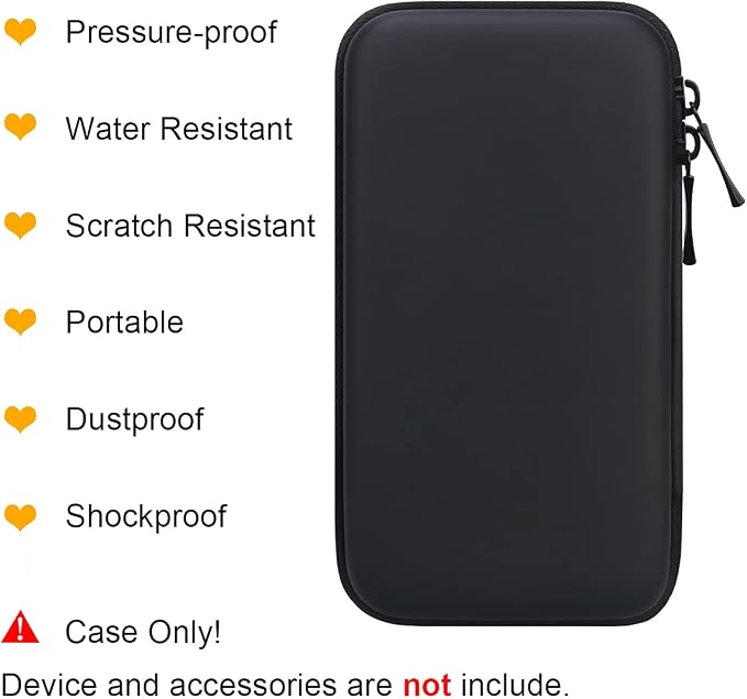 BOVKE Travel Cable Organizer Bag Electronics Accessories Case Portable Travel Gadget Bag for USB Flash Drive, Adapter, Charging Cable, Charger, SD Card, Earbuds, Small Power Bank, Black+Inside Black - Image 5