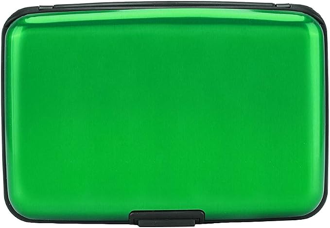 RFID Blocking Credit Card Protector Case Holder Wallet for Men Women | RFID Blocking Credit Card Protector Aluminum ID Case Hard Shell Business Card Holders Metal Wallet for Men or Women by ELFISH