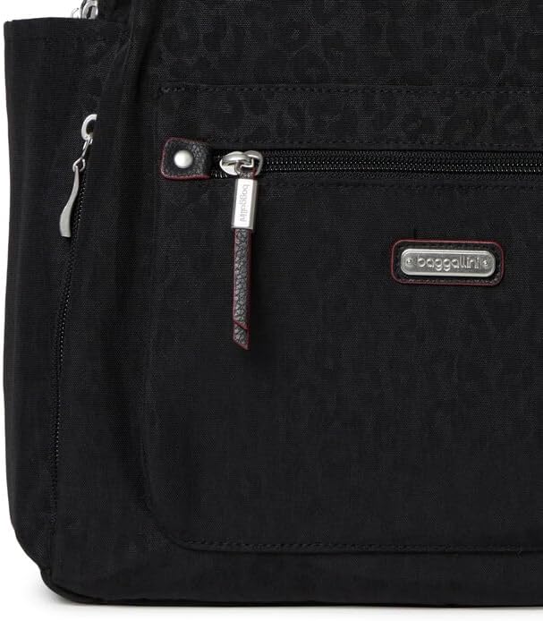 Baggallini Women's All Day Backpack, Black Cheetah Emboss, One Size… - Image 12