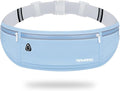 Fanny Pack for Men, Slim Running Belts Waist Pack for Women, Blue | Water Resistant Runner Belt, No Bounce & Lightweight, Running Waist Belt for Phone Card Key, Phone Holder for Jogging Workout by RDMODO