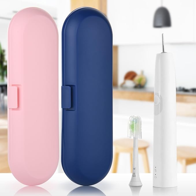 Cosmos Pack of 2 Plastic Travel Case Toothbrush Carrying Case Holder Container Compatible with Oral B Pro and also for Sonicare & Other Toothbrush - Image 5