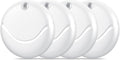 Air Tracker Tags-4 Pack White, Bluetooth Tracker Works with Apple Find My (iOS Only), Smart Tag with Lanyard, Item Finder for Luggage, Key, Suitcases, Replaceable Battery, IP67 Waterproof Tracking Tag by Hoxe