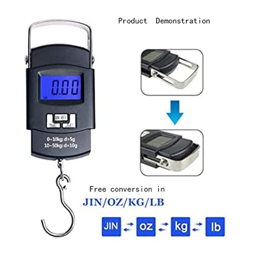 Luggage Scale with Battery Automatic Reading, Many Ways of use, Accurate Numbers, The Perfect Multifunctional Scale, a Good Helper for Your Travel and Fishing - Image 8