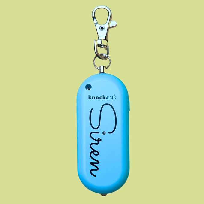 Knockout Siren - Teal - Personal Security Alarm Keychain - Rechargeable - Easy to Use - Super Loud - 130 DB - LED Flashlight - Emergency Safety Alarm for Women, Men, Children, Elderly - TSA Approved - Image 9