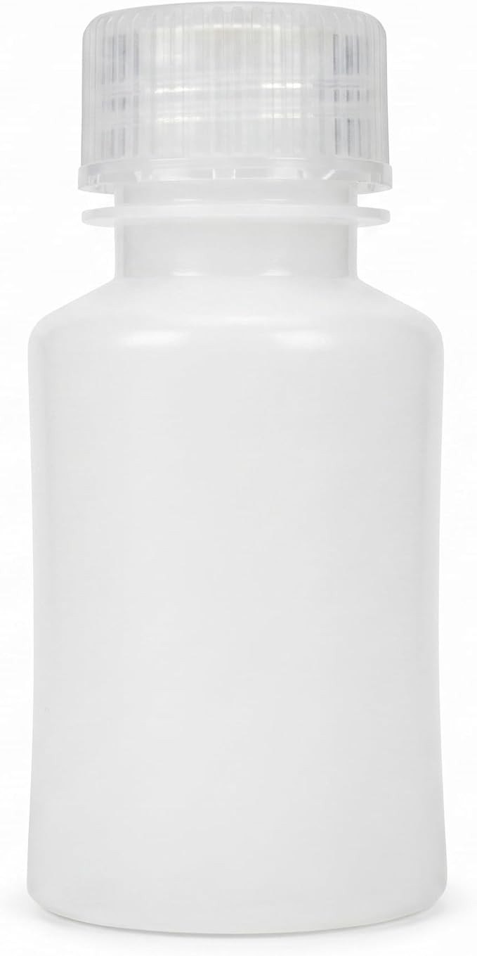 United Scientific™ HDPE Travel Bottles for Toiletries, 90ml (3oz), 6-Pack | TSA Approved Narrow Mouth Containers, Travel Size, Leakproof, Resists Knocks and Drops, Stands Upright in Bag, Reusable by UnitedScientific