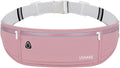 USHAKE Slim Running Belt, Workout Fanny Pack for Men Women,Exercise Waist Pack for Apple iPhone Holder, Runner Belt for Running Walking Cycling Camping Gym Red by USHAKE