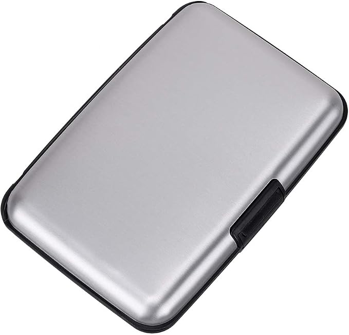 RFID Blocking Credit Card Protector Aluminum ID Case Hard Shell Business Card Holders Metal Wallet for Men or Women (silver) | RFID Blocking Credit Card Protector Aluminum ID Case Hard Shell Business Card Holders Metal Wallet for Men or Women - Image 4