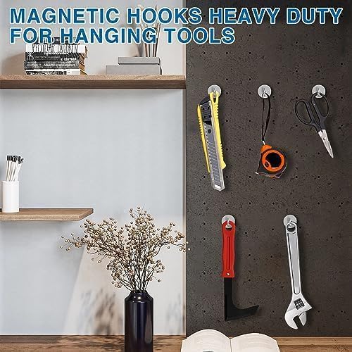 LOVIMAG Magnetic Hooks, Cruise Essentials 2026, 25 Pack-50LBS | Heavy Duty Strong Magnet Hook for Cruise Cabin, Refrigerator Fridge, Ship, Classroom, Kitchen Grills, Silver - Image 7