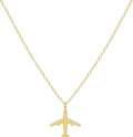 Kyerlyn Necklace for Women, Dainty Airplane/Swallow/Lightning Necklace Sideways Necklace Pendant Trendy Adjustable Chain Simple Choker Everyday Gifts by Kyerlyn