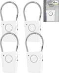 4 Pack Door Handle Security Alarm | 120dB Vibration Anti-Theft Alert, 3-Level Sensitivity, Portable Door Knob Alarm, For Travel Home Hotel Apartment by Anskyloe