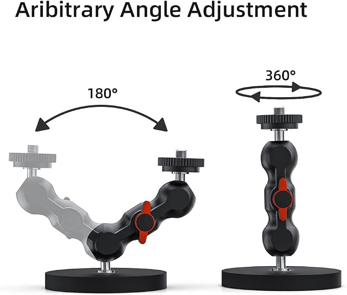 Magnetic Camera Mount for GoPro,Strong Magnetic Mount with 360° Rotation Ball Head Compatible with GoPro Hero 13 12 11 10 9 8 7 6 5 Black,DJI Osmo Action 6/5 Pro/4/3,AkASO and More - Image 2