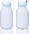 2 Pack 3.4 oz/100ml Travel Squeeze Bottle with Flip Cap, Blue | Shampoo and Conditioner Bottles, Empty Plastic, Travel Accessories, Toiletry Cosmetic Containers by wowang