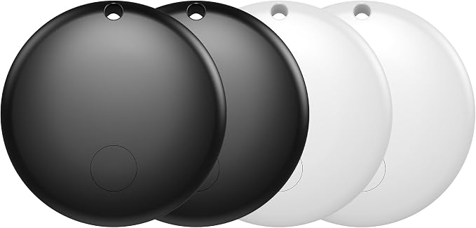Air Tags for Android,Air Tags-4 Pack Android Tracker Tags,1 Year Battery Life,Google Find Trackers for Google'S Find Hub App Luggage Tracker for Keys, Luggage,etc.(Black, 4 Pack) by Unknown