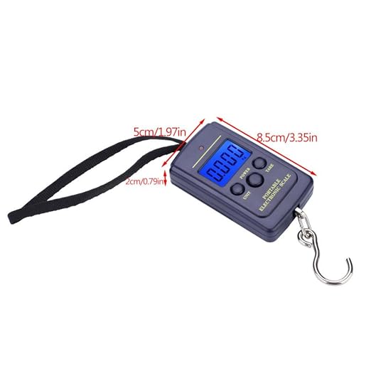 Fish Scales Digital Weight, Hanging Weight Scales, Portable Plastic Electric Balance Digital Fishing Postal Hanging Hook Scale Load 40kg with LCD Display for Fishing Retails Delivery - Image 2