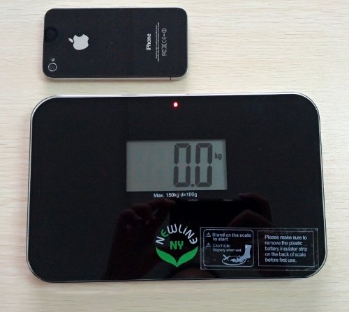 NewlineNY Auto Step On Super Mini Travel Bathroom Scale, 5.25" x 8.5" SBB0638SM: Black - Image 4
