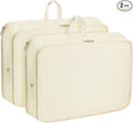 Packing Cubes for Travel Packing Organizers Compression Travel Cubes, Beige | Compression Packing Cubes Luggage Suitcase Organizer Bags Compression Bags for Travel Accessories by CALACH