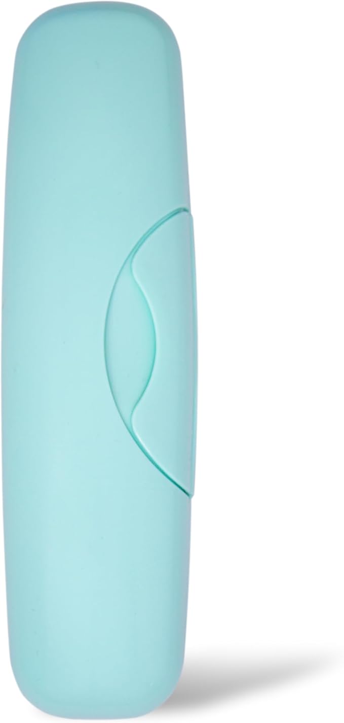 RADIUS Toothbrush Travel Case for Big Brush/Original/Scuba Brushes, BPA-Free Recycled Plastic, Portable for Bathroom, School, Home, Camping - Mint (ONLY fits the Big Brush/Original/Flex/SCUBA) by RADIUSCorporation