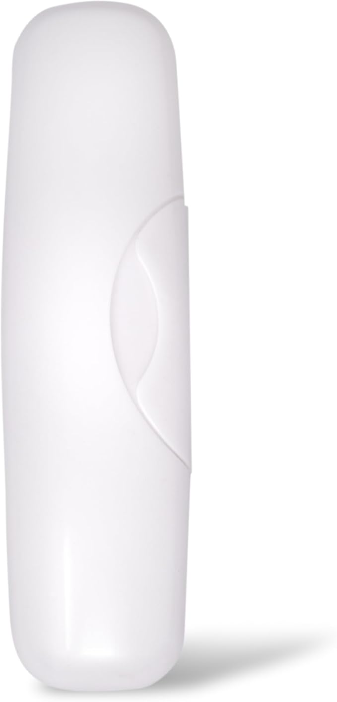 RADIUS Toothbrush Travel Case for Big Brush/Original/Scuba Brushes, BPA-Free Recycled Plastic, Portable for Bathroom, School, Home, Camping - White (ONLY fits the Big Brush/Original/Flex/SCUBA) by RADIUSCorporation