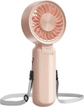 Strong Wind Handheld Fan with 4 Speeds,High-Power Motor,USB Rechargeable Portable Fan up to 10H Runtime for Travel Office Outdoor‌ by BIVBTP
