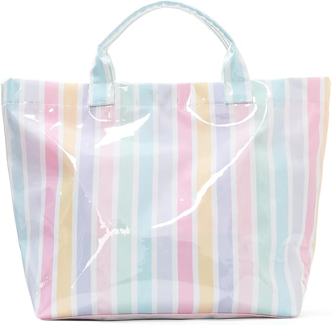 Lushandy PVC Tote Bag for Women Jelly Beach Bag Top Handle Hobo Handbag | Water-Resistant, Wipe Clean, Lightweight by Lushandy
