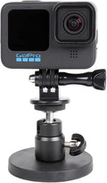 PellKing Magnet Camera Mount for GoPro Insta360 DJI Action Action Camera | Rotation Ball Head Super Strong Rubber Coating Neodymium Magnet for Car, Attaches to Steel or Other Magnetic Surfaces by PellKing