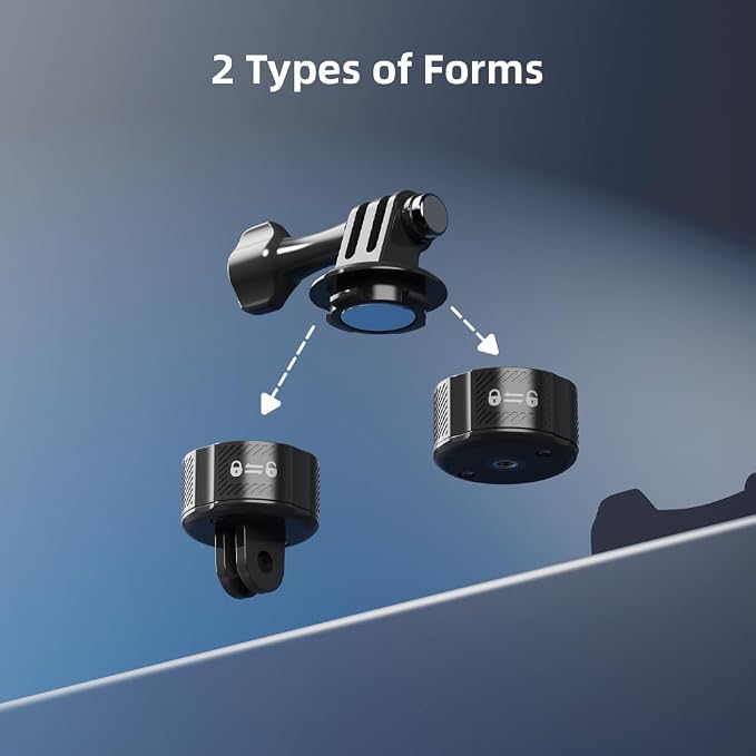 Magnetic Mount Accessories, Basic Set Quick Release Adapter Compatible with Gopro Hero 13/12/11/10/9, Insta360, AKASO, DJI and More (Magnetic Quick Release Kit) - Image 3