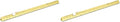Alumicolor Aluminum Architect Pocket Scale with Clip, 6IN, Gold (Pack of 2) by Alumicolor