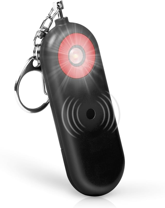 MtMinn Personal Safety Alarm for Women - 130dB Self Defense Keychains Siren Whistle, Replaceable Battery with SOS LED Strobe Light - Emergency Security Safe Protection Devices for Kids Elderly by MtMinn