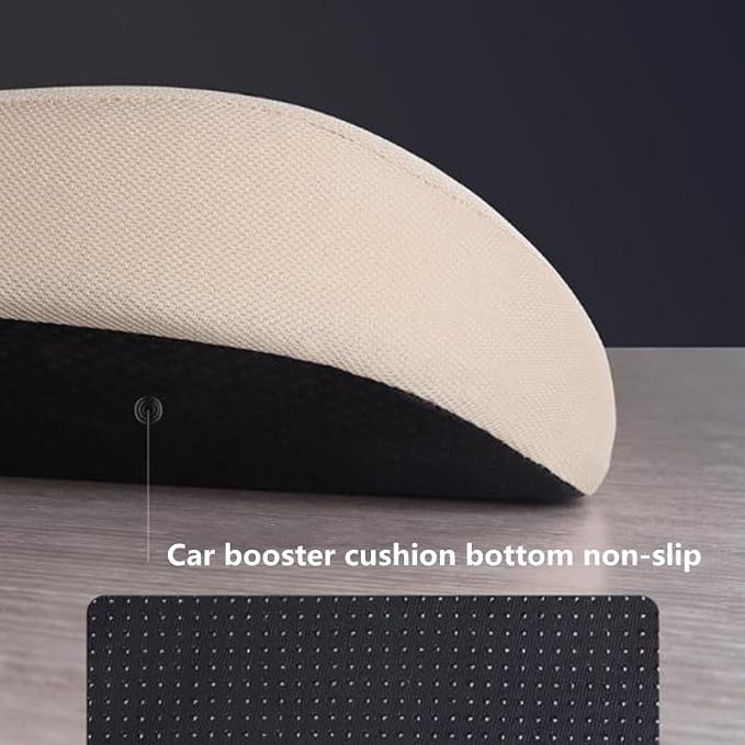 Car Seat Cushion for Driving, Car Booster Seat Cushion for Short Drivers | Portable Driver Seat Cushion to Raise Height 3.5 in,Office Chair Back Support Pillow for Lower Back Pain Relief - Image 8