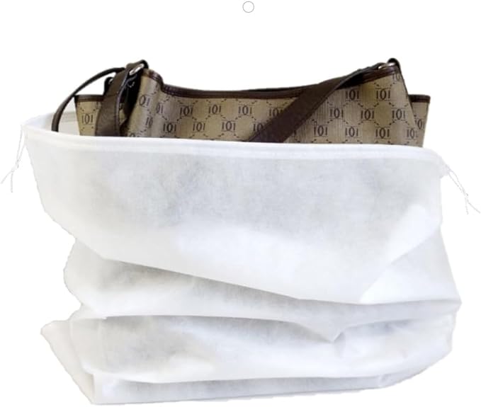 30 eco-friendly travel shoe bag storage bags, non-woven breathable dust-proof bag with rope, suitable for storing shoes and bags, isolate dust and keep shoes and bags clean and tidy. (19.6inX23.62in) by CHIJIANLAN