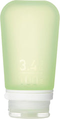 humangear GoToob+ (Large) | Refillable Silicone Travel Bottle | Locking Lid | Food-Safe Material | Green, Large (3.4 fl.oz.; 100ml) | Refillable & Leak-Proof Silicone Travel Size Bottles with Locking Cap for Toiletries, Camping & TSA Carry-On by humangear