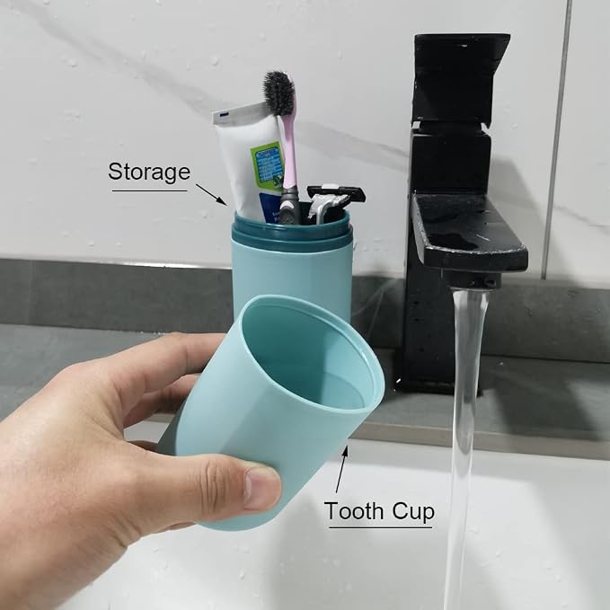 1 Pcs Travel Toothbrush Holder, Plastic Portable Case for Manual & Electric | 1 Toothbrush Travel Cases, Fits Both Normal & Electric Toothbrushe. Great for Travel, Business Trips, Camping, Daily Use. - Image 3
