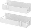 2 Pack Magnetic Spice Rack for Refrigerator Pure White | Magnetic Cup Holder for Fridge, Magnetic Fridge Shelf with Hooks, Kids Sippy Cup Holder Kitchen by Unknown