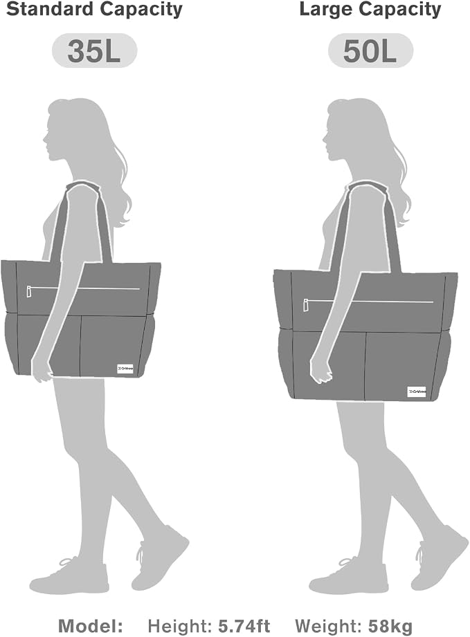G4Free Beach Bag, Waterproof Sandproof Beach Tote Bag, Large Capacity Foldable for Women - Image 9