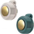 Portable Clip-On Fan, Mini USB Rechargeable 360° Rotatable Fan, Personal Fan 3-Speed Silent Mini Bladeless Fans (2 pack(White+Green)) by Ahuccf
