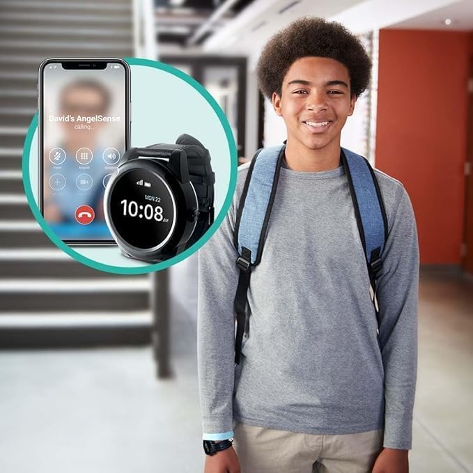 AngelSense GPS Watch for Teens & Elderly - Autism, Special Needs, Dementia | App with Real-Time GPS, 2-Way Voice, SOS Button, First Responder Alerts, AI Risk Alerts, Safe Ride Monitoring, Fall Detection - Image 2