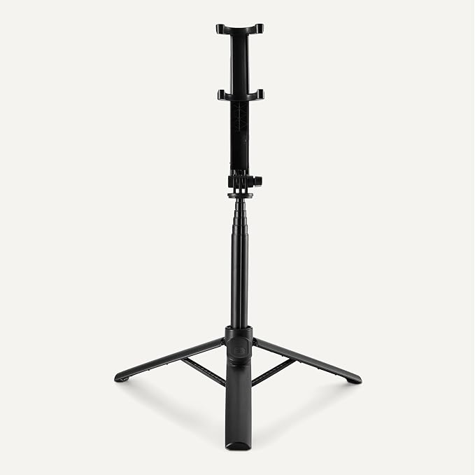 Amazon Basics 36" Portable Selfie Stick Mini Tripod for Phone with Detachable Remote, 360-Degree Rotation, 30-Foot Range, Compatible with iPhone, Samsung, and More, Black - Image 3