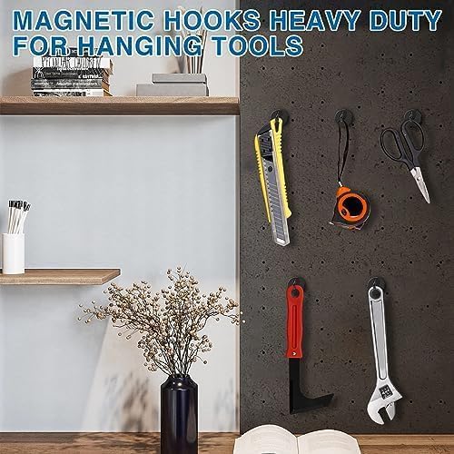 LOVIMAG Magnetic Hooks, Cruise Essentials 2026, 25 Pack-85LBS | Heavy Duty Strong Magnet Hook for Cruise Cabin, Refrigerator Fridge, Ship, Classroom, Kitchen Grills, Black - Image 6
