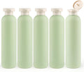 5 Pcs 260ml/8.8oz Squeeze Bottles Plastic Travel Lotion Bottles Refillable Containers with Flip Cap for Toiletries Creams Lotion Shampoo Conditioner by Cositina