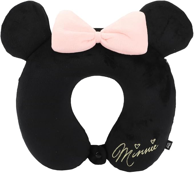 Bioworld Disney Minnie Mouse-Inspired 3-Piece Neck Pillow Eye Mask Set - Image 2