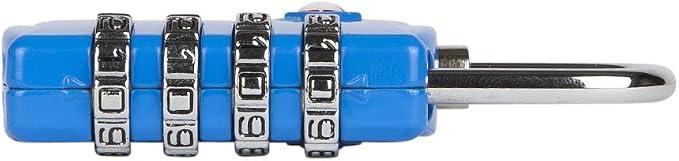 Luggage Locks TSA Approved, 4-Digit Travel Combination Locks | TSA Accepted, Easy to Use, Compact, Lightweight, Durable, Zinc Alloy Body, for Suitcases, Backpacks, Zippers, 3-Pack, Blue - Image 5