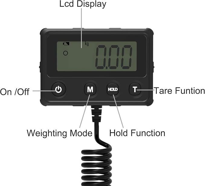 Shipping Scale 440lb, Digital Postal Scale with Hold and Tare Funtion | Postage Scale for Packages Luggage Post Office Warehouse, Battery and Tape-c Power - Image 6