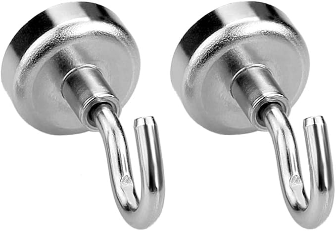 30LB Magnetic Hooks N52 Strong Neodymium Magnets Hook | Heavy Duty for Refrigerator Extra Cruise Hook for Kitchen Classroom Workplace Grill 28PCS - Image 7