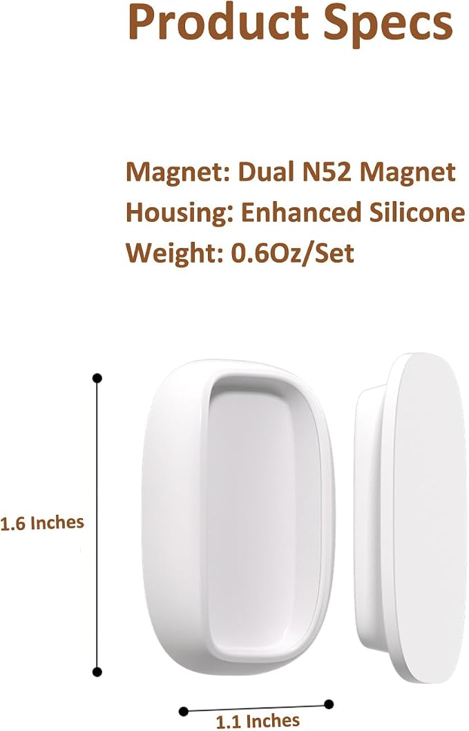 Tiizze 5 Pack Upgraded Magnetic Remote Control Holder Wall Mount - Enhanced N52 Magnets & Stronger Adhesive, No-Drill Remote Organizer for TV/Fan/AC Remotes - Image 7