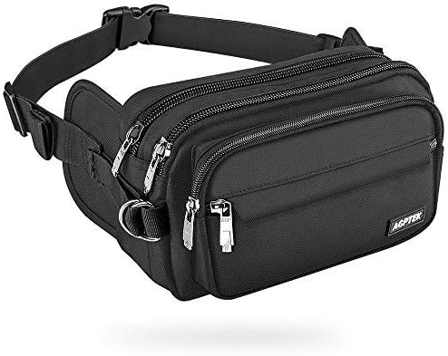 AGPTEK Fanny Pack for Women Men, RFID Large Capacity Waist Wallet Bag, Adjustable & Waterproof Bum Belt Pouch for Travel, Running, Shopping, Hiking, Dog Walking, Cycling, Climbing - Image 4